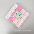 handmake nature fabric soft intimate print stripe beautiful flower pattern supersoft baby blanket